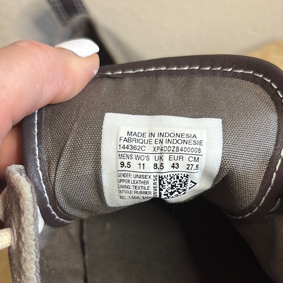 Jack Purcell Gray Suede Low Top Sneakers Converse size 9.5 - Picture 16 of 16